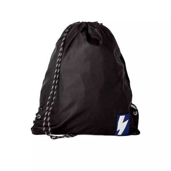 Neil Barrett Thunder Bolt Drawstring Backpack Black Men...